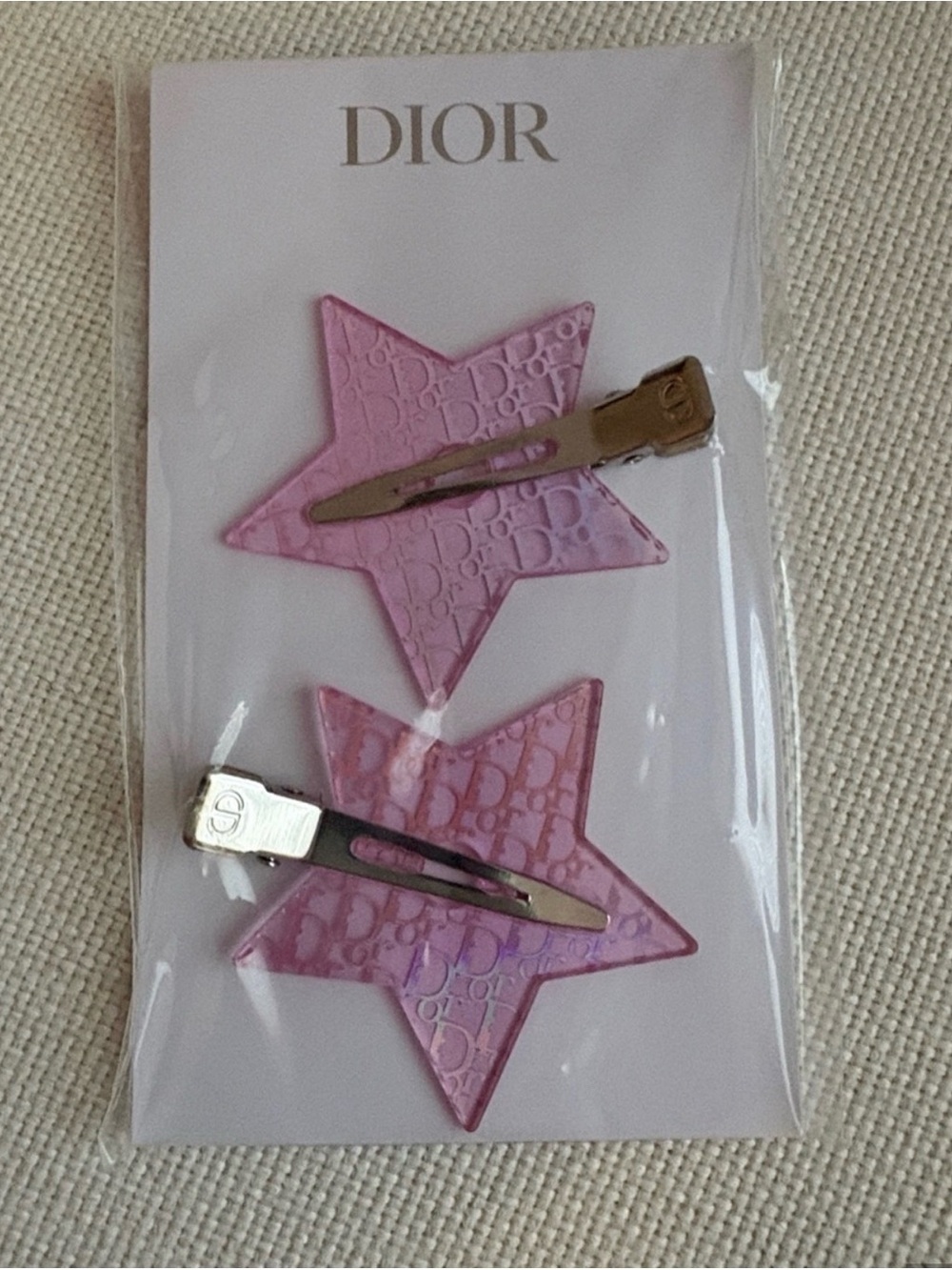 Christian Dior Privé Limited Edition Star Hair Clips ~ Set of 2 ~New and Sealed